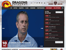 Tablet Screenshot of catalansdragons.com